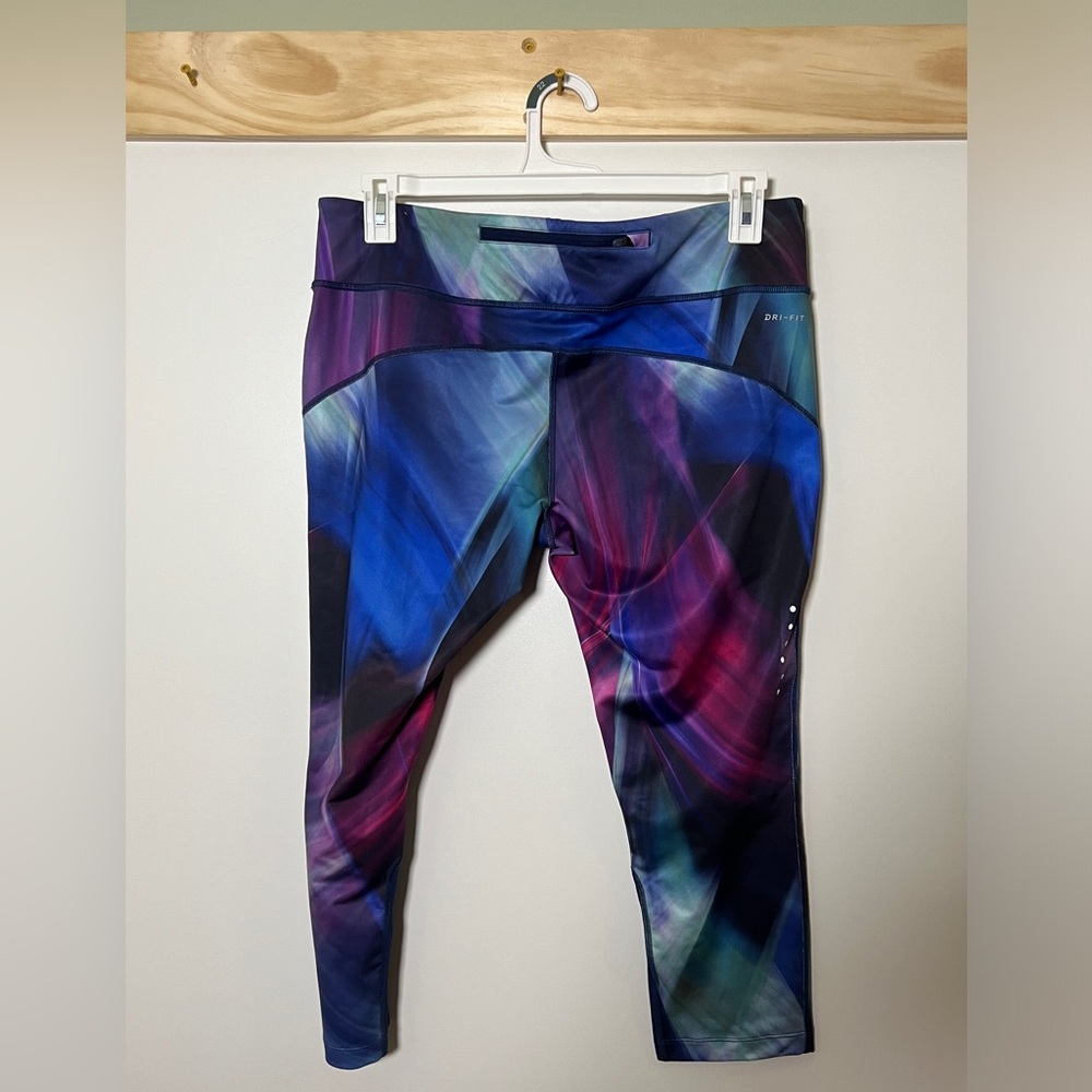 Nike Dri-Fit Running Leggings Cropped Women Size XL - Picture 6 of 6